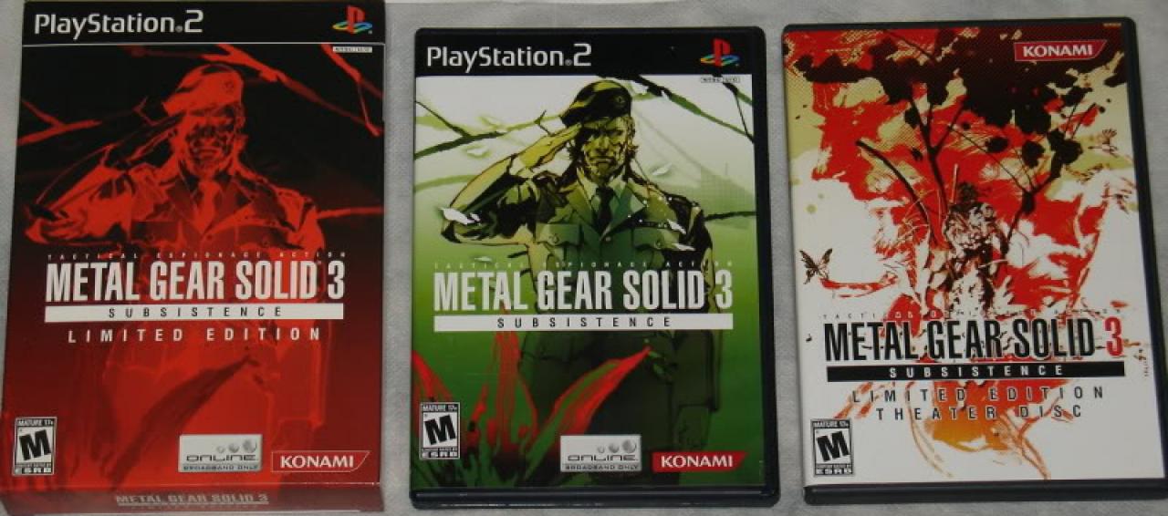 [03/04/2010] Metal Gear Solid 3: Subsistence: Der Inbegriff einer Sonderauflage, die das Original locker in die Tasche steckt. Mit drei Discs, dem Spiel in voller Spielfilmlänge, beiden Erstlingen (Metal Gear und Metal Gear 2) als Vollversion, Online-Modus, endlich optimierter Kamera, Affen und jeder Menge Zusatzmaterial setzt sich MGS3S an der Spitze fest.