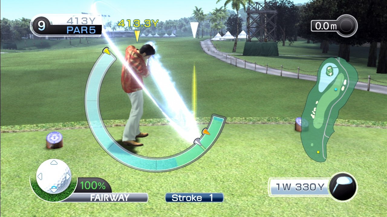 [16/04/2010] Taiga Wutz: Sogar eine ausgewachsene Golfsimulation ist ins Spiel integriert.