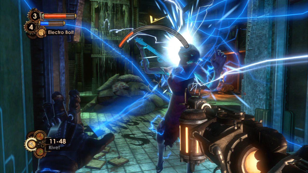 [15/04/2010] Waffen müssen nicht immer materieller Natur sein. Die Plasmide von Bioshock kommen direkt aus euren Händen. Die moderne Form der Magie entsteht dank bestimmer Drogen.