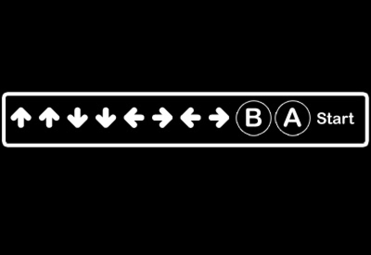 [22/04/2010] Der berühmte Konami-Code.