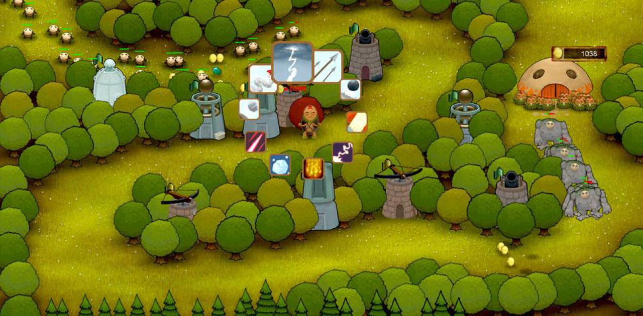 [20/04/2010] Pixeljunk Monsters - Mit eurem Helden lauft ihr über das Spielfeld, baut Türme und Upgrades. Ihr dürft aber nicht vergessen, die Münzen einzusammeln, welche eure Gegner hinterlassen.