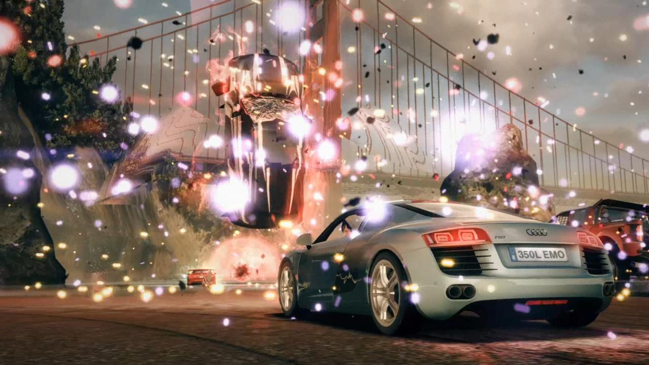 [26/05/2010] Wenn ihr mit einem Power-up richtig trefft, dann fliegt euer Gegner zum Beispiel kurzzeitig durch die Luft, sodass ihr überholen könnt.