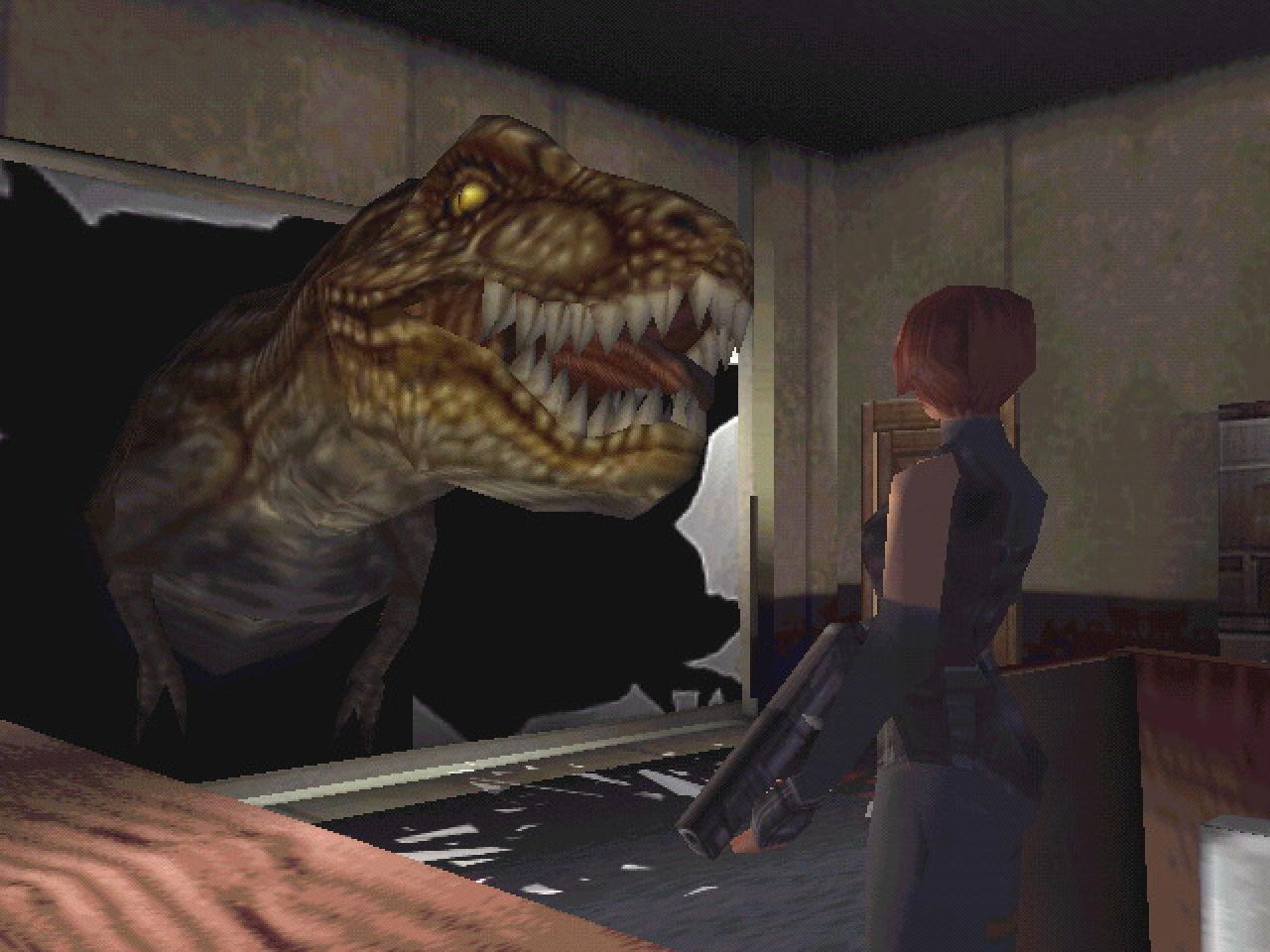 [06/05/2010] (1999) Dinofans kommen um dieses Action-Adventure nicht herum: Dino Crisis begründete eine erfolgreiche Serie, die sich zunehmend in Richtung Action entwickelte. Der erste Teil wurde noch von Shinji Mikami entwickelt, dem Schöpfer von Resident Evil. Das ist dem Spiel in jeder Hinsicht anzumerken. Zahlreiche Schockmomente treiben die Spannung in die Höhe. Dino Crisis erschien für PS1, Dreamcast und später auch für den PC.