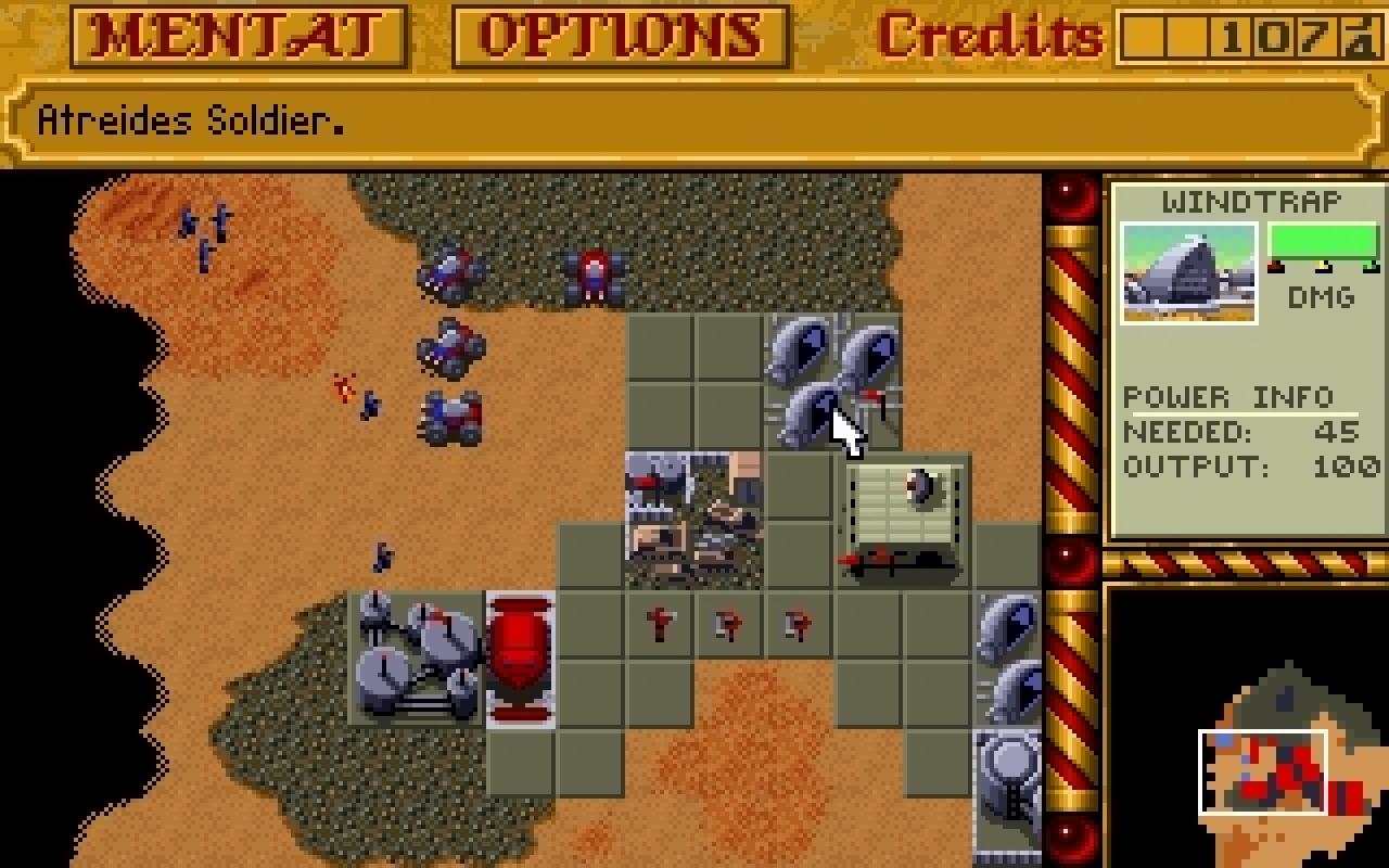[04/05/2010] Dune 2: Die Mutter der Echtzeitstrategie. Coole Missionen der Häuser Atreides, Harkonnen und Ordos. Lieber Dune 2 auf dem Nintendo DS als noch mehr Ponyhof oder Fitnesssoftware.