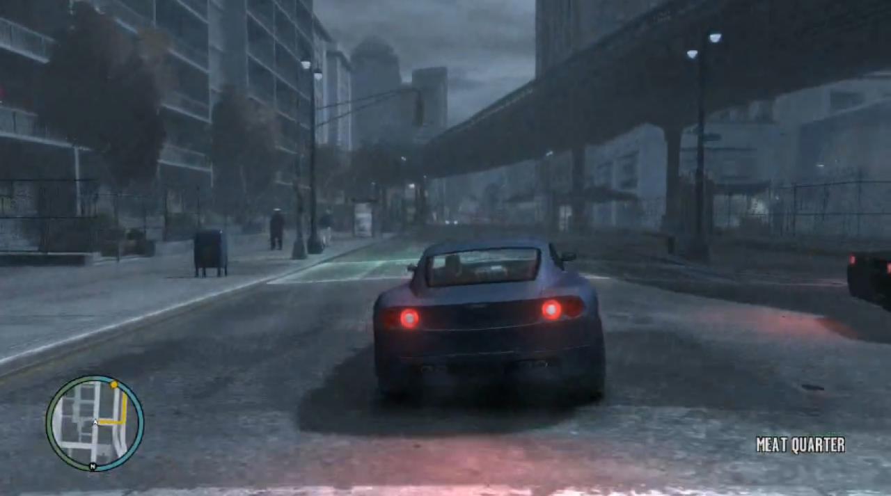 [27/05/2010] Regeneffekte: GTA 4 - In den Open-World-Spielen von Rockstar bietet der Regen eine grandiose Stimmung. In GTA 4 ändert sich prompt das Fahrverhalten der Autos.