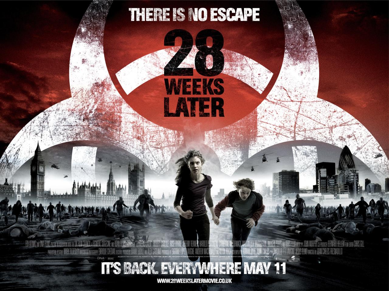 [26/05/2010] Left 4 Dead 3-Wunschliste: Platz 3 - Sehenswürdigkeiten berühmter Städte - Ähnlich wie in 28 Weeks Later oder 28 Days Later könnten berühmte Orte und Sehenswürdigkeiten im Gedächtnis hängen bleiben. Im Filmplakat zu 28 Weeks Later seht ihr BigBen in London.