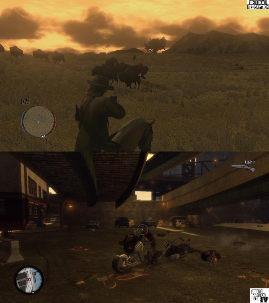 [18/05/2010] Stil-Vergleich zwischen Red Dead Redemption und GTA 4. Klickt auf 