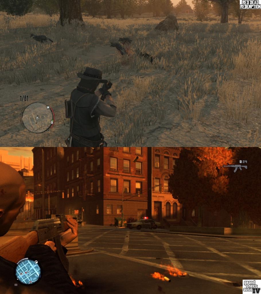 [18/05/2010] Stil-Vergleich zwischen Red Dead Redemption und GTA 4. Klickt auf 