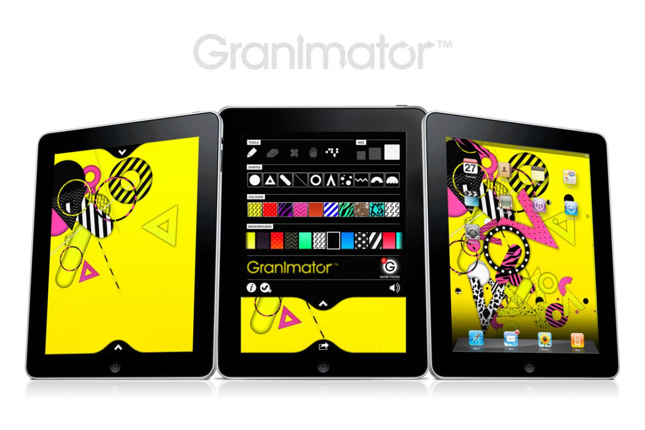 [28/05/2010] Mit Granimator wird das Spielkind in einem angesprochen. Aus einer großen Auswahl an Stickern und Bilder kann mit wenigen Fingerwischen ein eigenes Wallpaper für das iPad erstellt werden. 