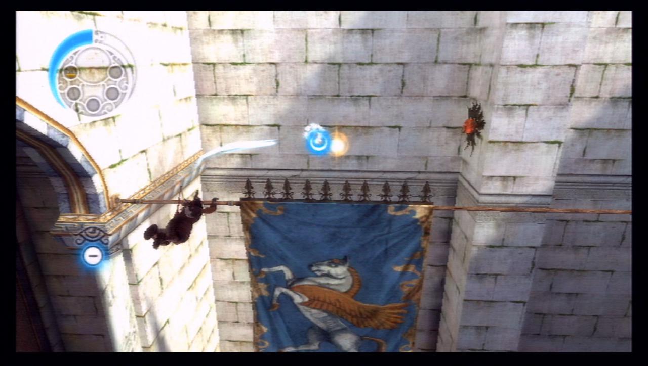 [21/05/2010] Prince of Persia: Die vergessene Zeit für Wii im Test - Eine neue Fähigkeit des Prinzen ist die Möglichkeit, Griffe an Wänden zu erschaffen. Diese Halterungen sind sehr hilfreich, um große Abgründe zu überwinden. 