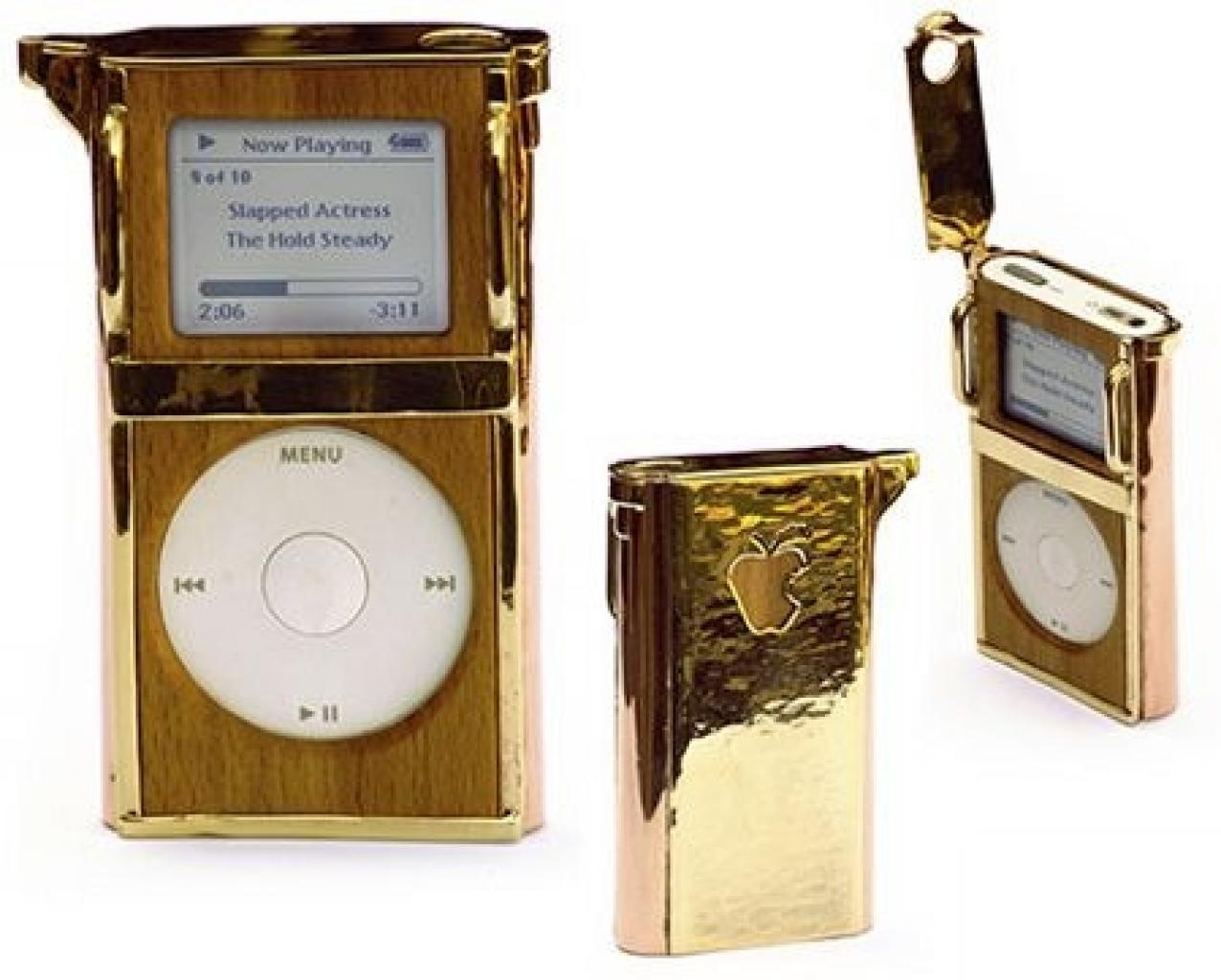 [20/05/2010] iPod Casemods: Der iPad im goldenen Feuerzeug