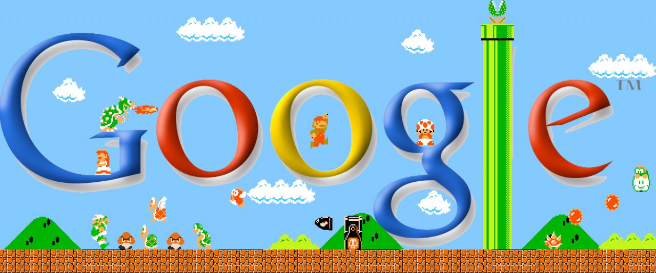 [31/05/2010] Google-Logos im Videospiele-Design: Super Mario Bros.