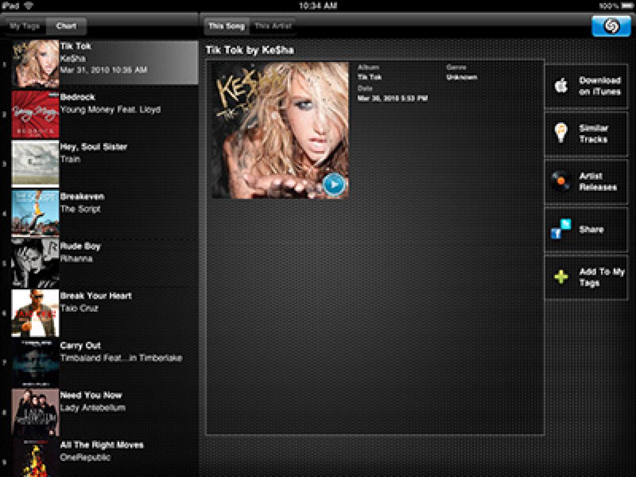 [28/05/2010] Es ist oft genug passiert: Dieses eine Lied will nicht mehr aus dem Kopf heraus, aber wie es heißt oder wer es singt, das weiß man einfach nicht. Shazam versucht dabei zu helfen: Es nimmt einen Teil des Liedes auf, analysiert es und zeigt dann an wie es heißt und wer es singt. Funktioniert sogar erstaunlich oft.