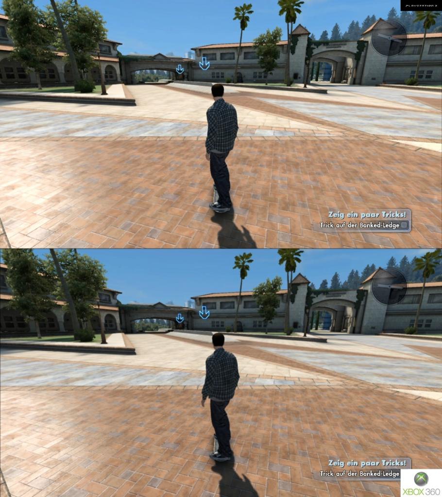 [11/05/2010] Skate 3-Grafikvergleich - PlayStation 3 (oben) vs. Xbox 360 (unten) (5)