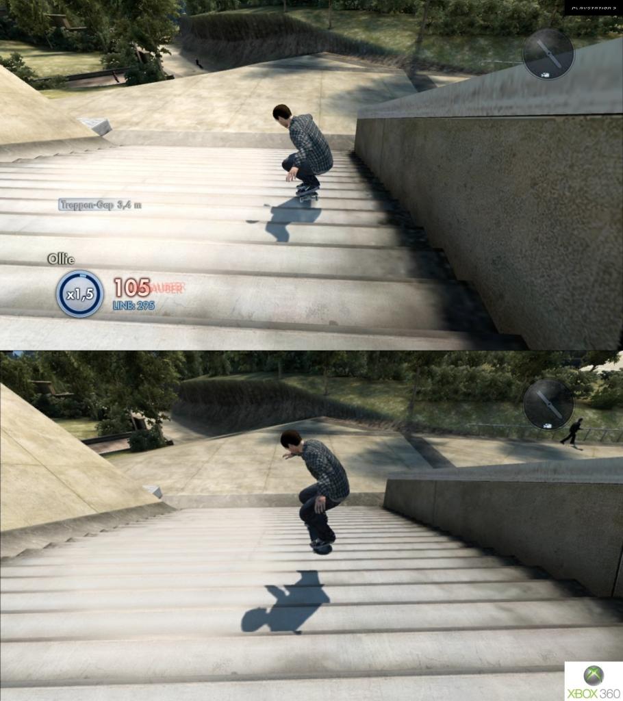 [11/05/2010] Skate 3-Grafikvergleich - PlayStation 3 (oben) vs. Xbox 360 (unten) (6)