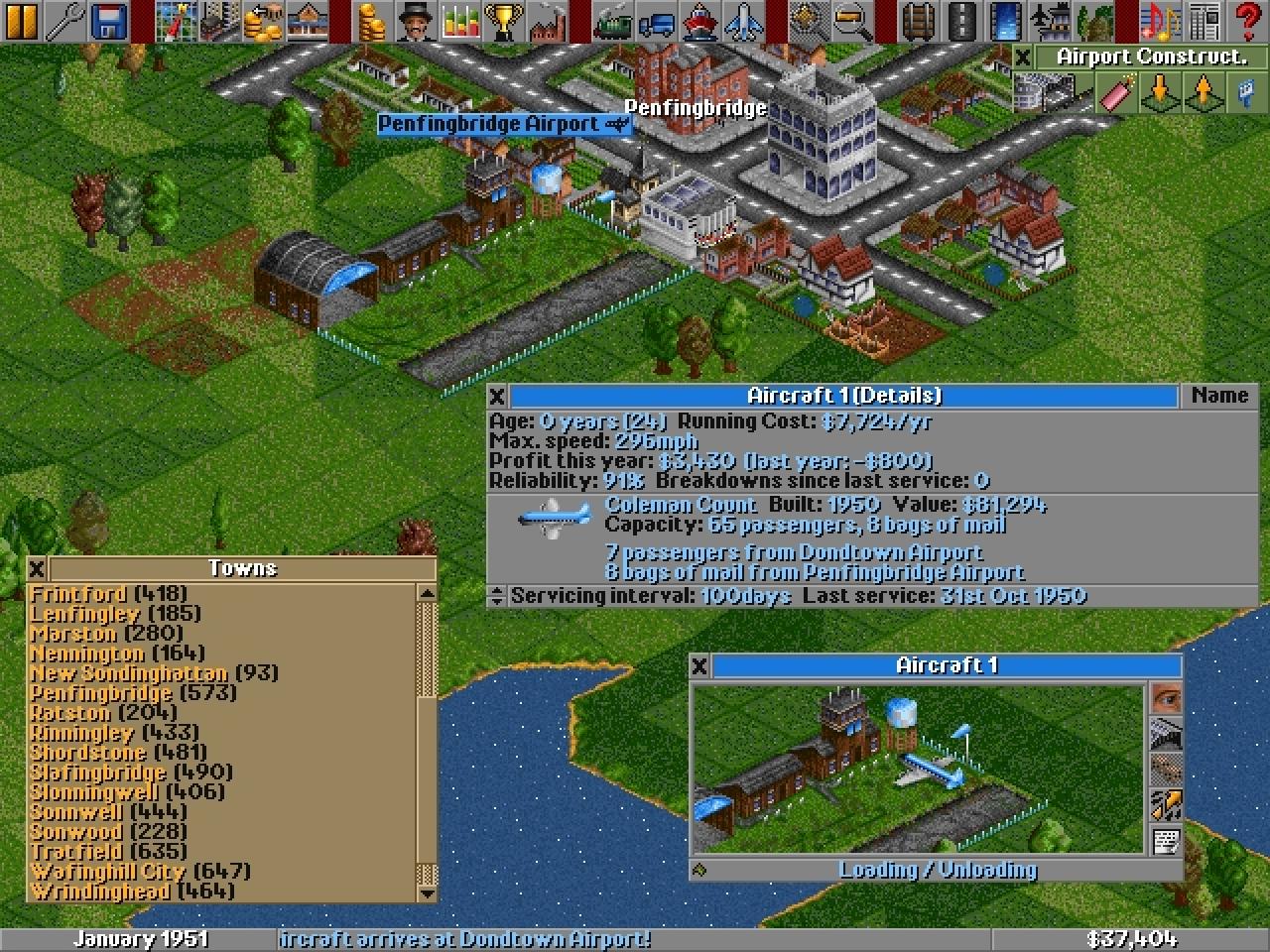 [04/05/2010] Transport Tycoon - Die Micro-Management-Simulation konzentriert sich den Transport von Personen und Gütern und deren Wirtschaftskreisläufe. Eine geniale, kleine Simulation. Das Spiel hätte schon längst für den DS erscheinen sollen.