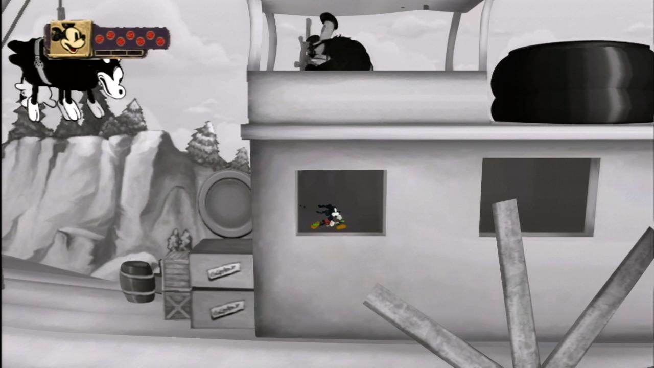 [18/06/2010] Disney Micky Epic - Das Spiel verfügt gerade in den 2D-Jump & Run-Abschnitten über einen tollen Comic-Look, der sich an den alten Micky Maus-Filmen orientiert. Aber auch der 