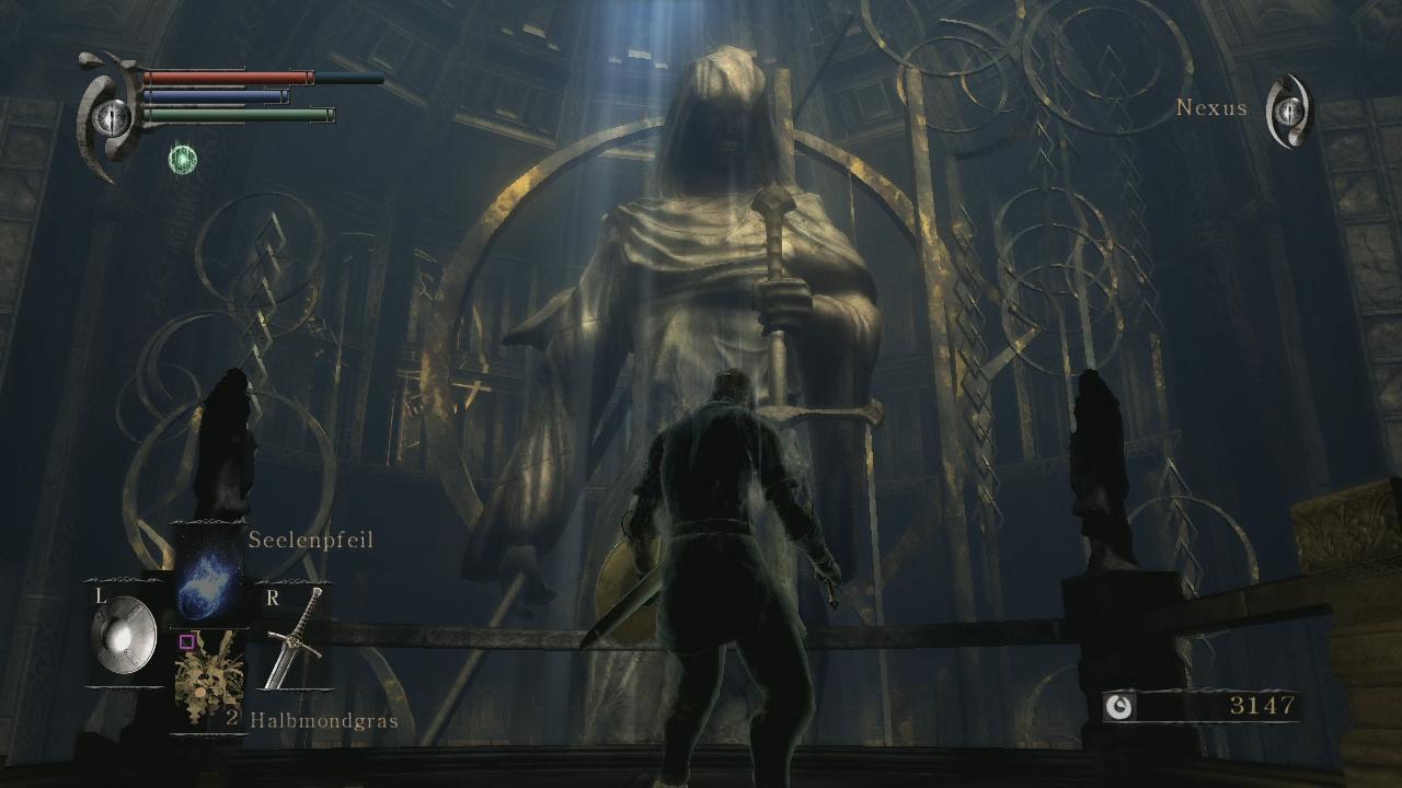 [29/06/2010] Demon's Souls - Nexus - Im Nexus trefft ihr andere Charaktere, lagert Items ein oder repariert Waffen. Außerdem dürft ihr hier euren Charakter aufleveln.