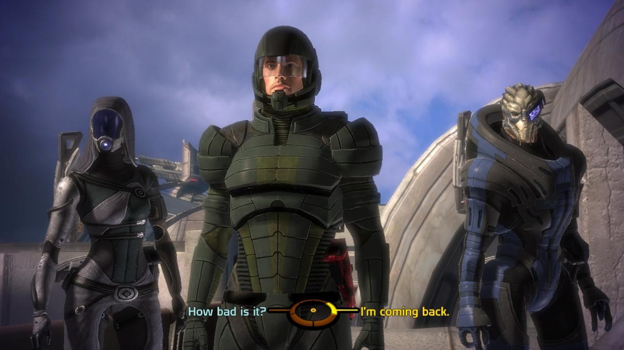 [30/06/2010] Garrus Vakarian (rechts) - Er gehört zu den beliebtesten Begleitern aus Mass Effect. In einem eigenen Spiel könnte der Turianer als Polizist auf der Citadelle eingesetzt werden. Zumindest einen Extra-DLC hätte sich der sympathische Helfer verdient.