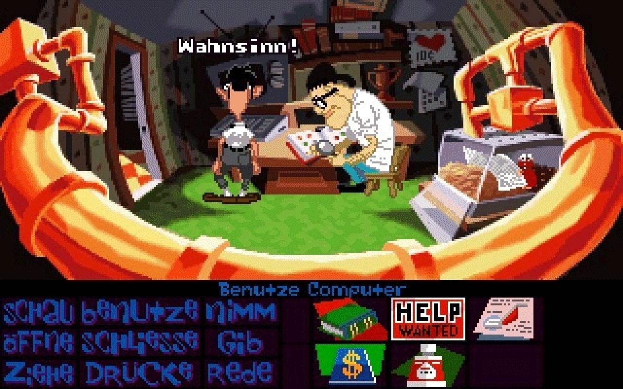 [01/06/2010] Day of the Tentacle - Der Vorgänger Maniac Mansion ist im PC von Eddy im ersten Stock versteckt. Maniac Mansion kann man komplett durchspielen.