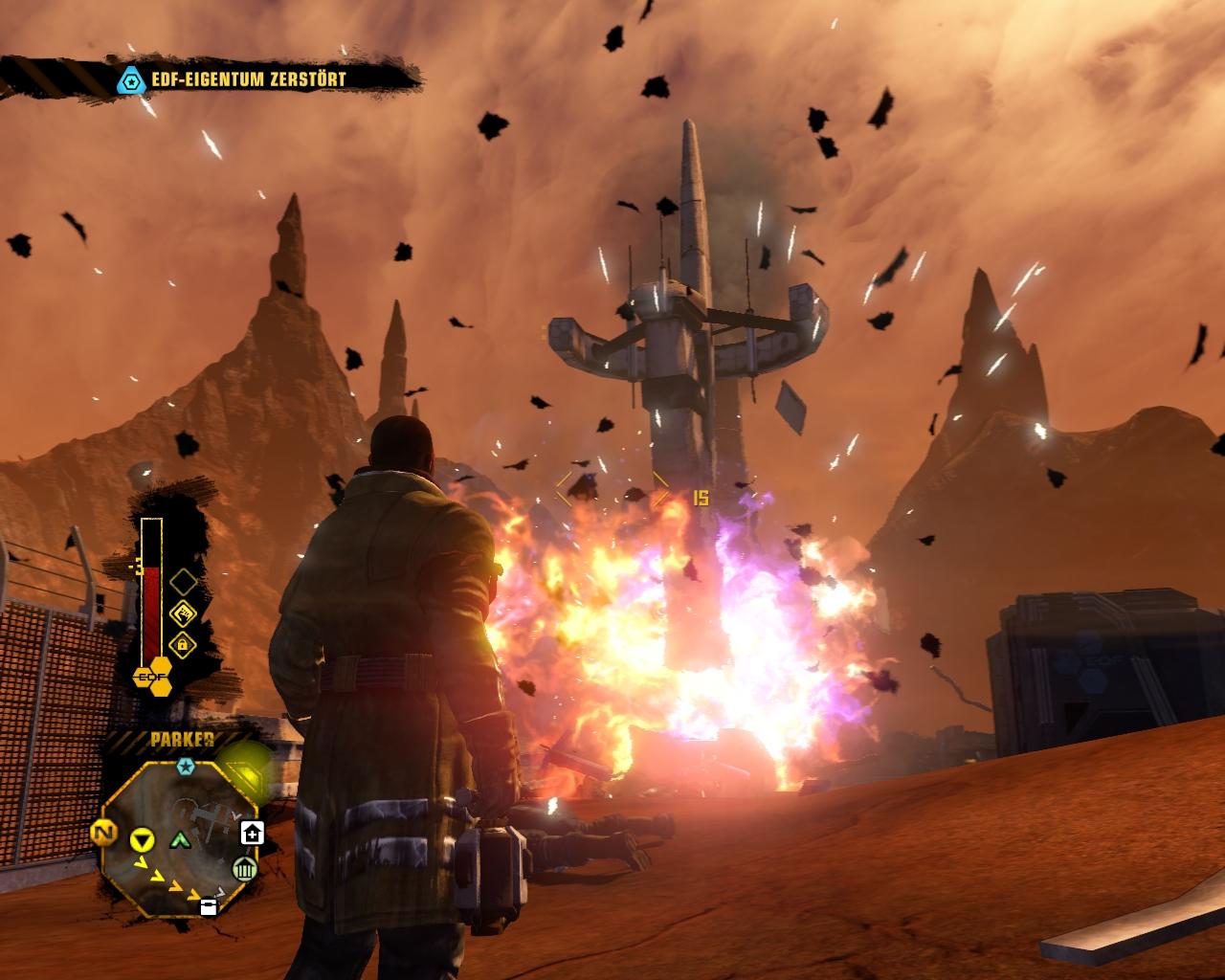 [04/06/2010] Red Faction: GuerrillaDurch seine 08/15-Missionen und eintönigen Gebiete konnte Red Faction: Guerrilla kaum Pluspunkte sammeln. Einzig die Möglichkeit nahezu alles in der Umgebung zerstören zu können, hob Red Faction: Guerrilla von der breiten Masse der Action-Titel ab. Trotzdem zeigte sich: Eine freie Welt darf sich eben nicht nur auf ein spezielles Feature verlassen. 