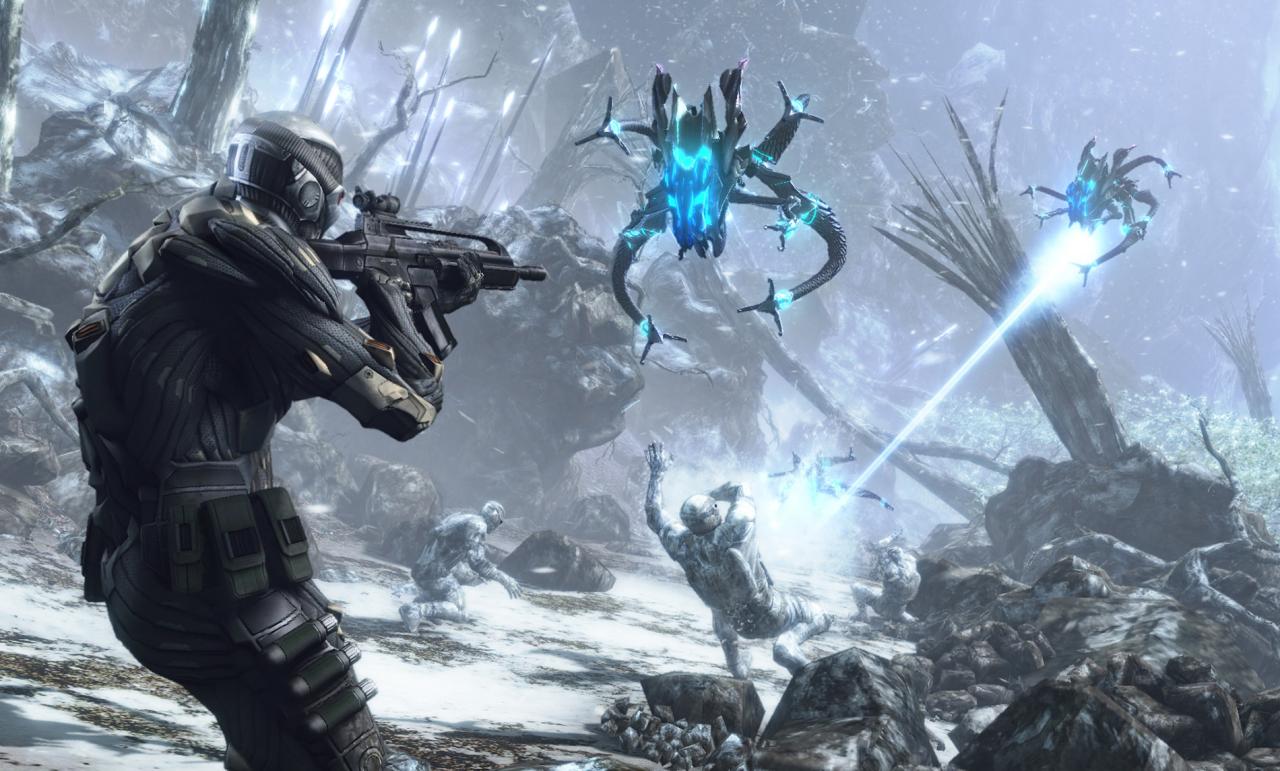 [05/07/2010] Crysis [br]Bekannt ist Crysis für die außergewöhnlich realistische Darstellung eines tropischen Dschungels. Dabei sind die Eislandschaften - trotz (oder gerade wegen?) außerirdischer Invasoren - mindestens genauso beindruckend und lassen die Kinnladen jedes Mal aufs Neue herunterklappen.