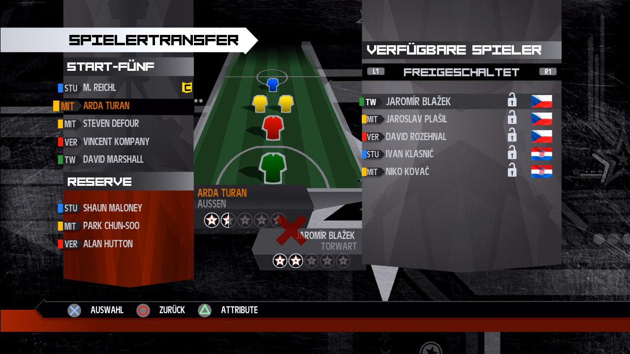 [16/07/2010] Freigeschaltete Spieler holt ihr in euer selbst erstelltes Team.