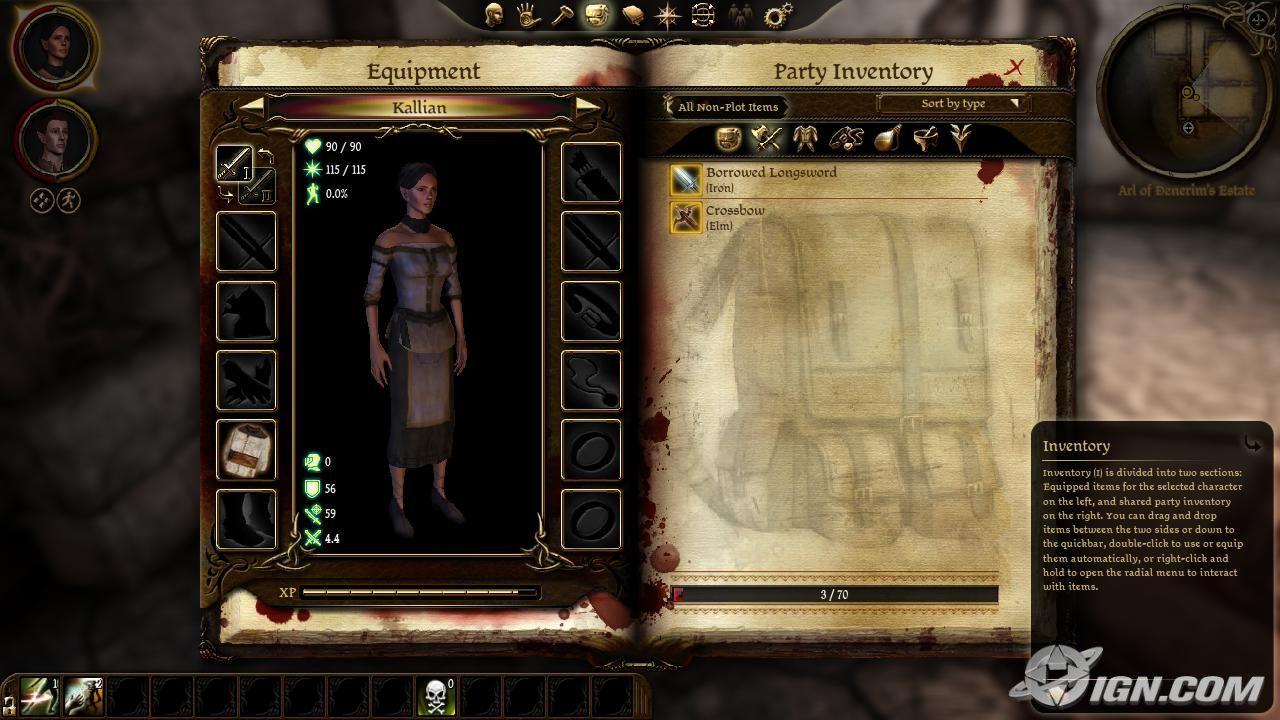 [16/08/2010] Weitere Spiele mit Inventar - Dragon Age