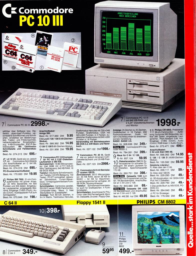 [29/08/2010] Der erste PC von PC-Games-Chefredakteurin Petra Fröhlich: Der Commodore PC-10 war mit zwei 5,25-Zoll-Laufwerken ausgestattet.