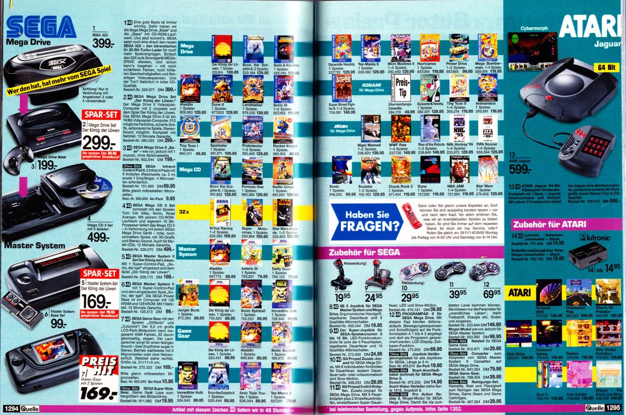 [29/08/2010] Aus der Zeit, als Sega noch Konsolen herstellte: Anno 1995 raste Sonic the Hedgehog über die Wohnzimmer-Fernseher.