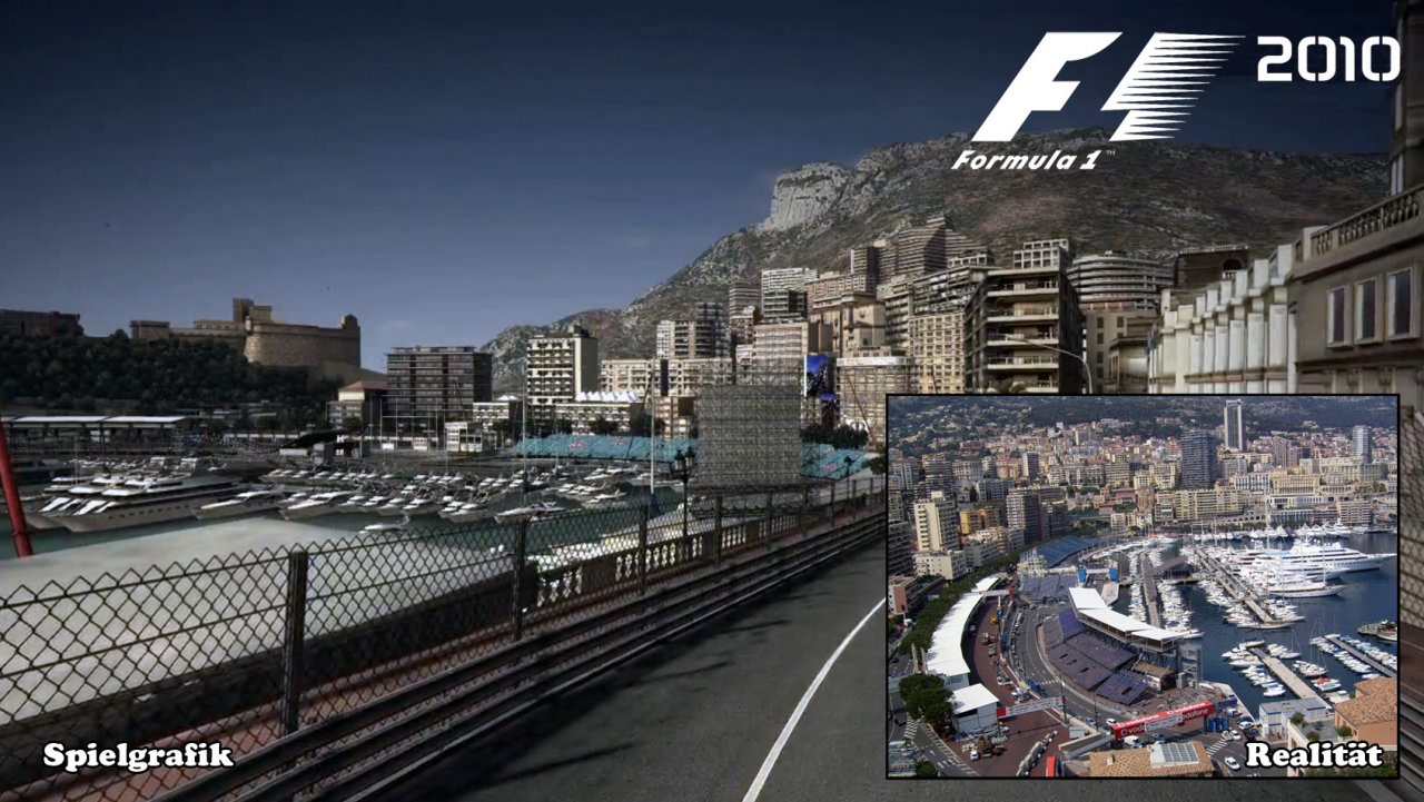 [17/08/2010] Das Fürstentum Monaco ist nicht nur bekannt als Stadt der Reichen und Schönen, sondern auch als jährlicher Veranstaltungsort des Formel 1-Rennzirkus. In F1 2010 dürft ihr diesen schwierige Kurs selbst einmal befahren. 