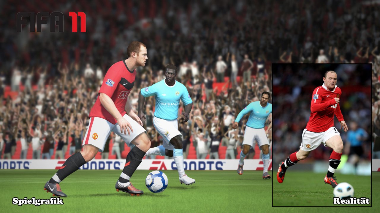 [17/08/2010] Wayne Rooney in seinem Element (Szene aus FIFA 11)