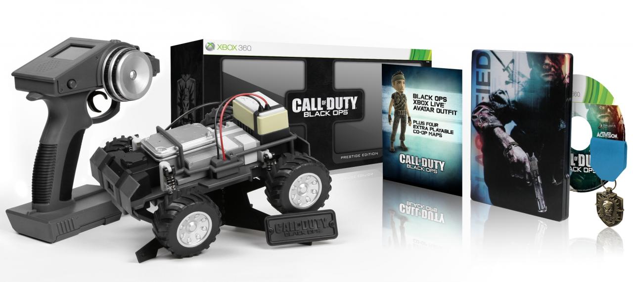 [12/08/2010] Call of Duty: Black Ops - Prestige Edition - Die Prestige Edition war sündhaft teuer, bot aber neben jeder Menge Inhalten auch ein megacooles RC-Fahrzeut samt Kamera. Grandios.
