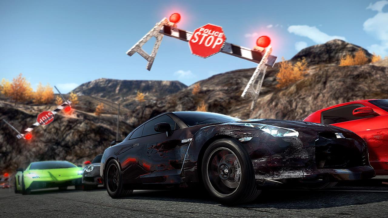 [17/08/2010] Need for Speed Hot Pursuit - Auch Polizeisperren warten darauf, gebrochen zu werden.