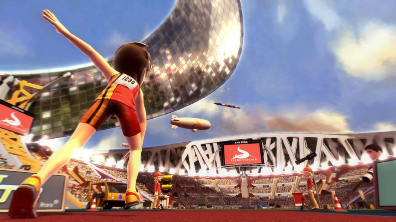 [25/08/2010] Kinect Sports - Beim 100m-Lauf kommt ihr durch Laufen auf der Stelle so richtig ins Schwitzen.