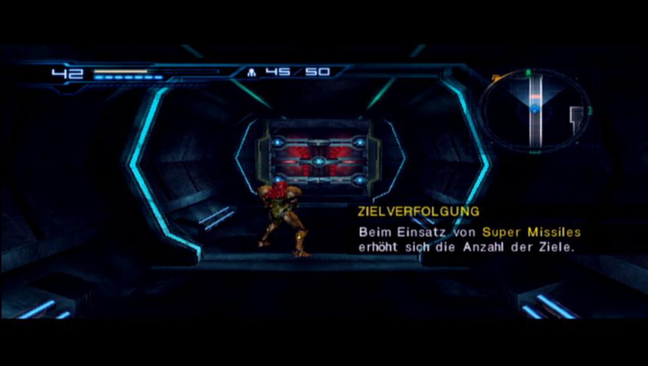 [16/09/2010] Mit dem Seeker-Upgrade können wir die Tür mit den fünf Schlössern in Sektor 3 öffnen. Sie befindet sich im Raum mit dem tiefgefrorenen Monster und den beiden großen Ventilatoren.