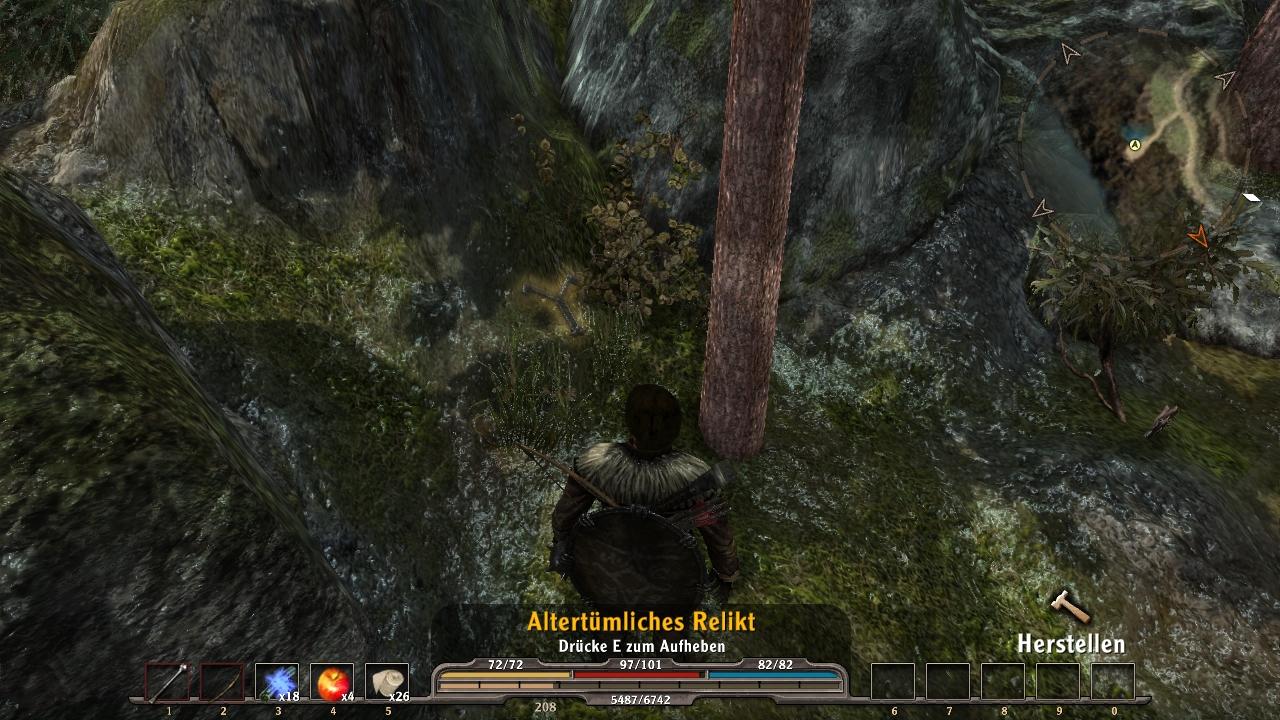 [11/10/2010] Um dieses Relikt zu entdecken, blicken Sie am Wegesrand in südlicher Richtung hinter das Gebüsch.