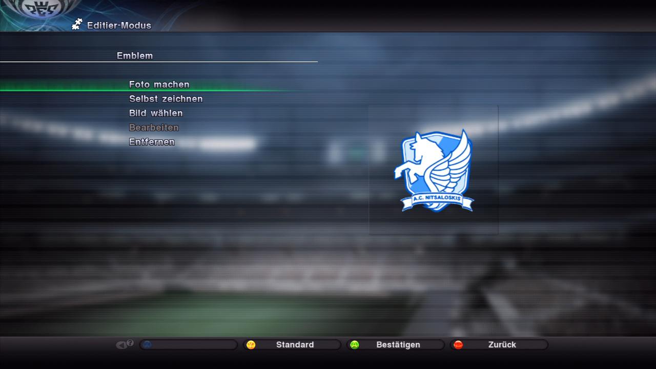 [01/10/2010] PES 2011 - Editor: Habt ihr PES 2010-Daten übernommen, dann dürft ihr an dieser Stelle 