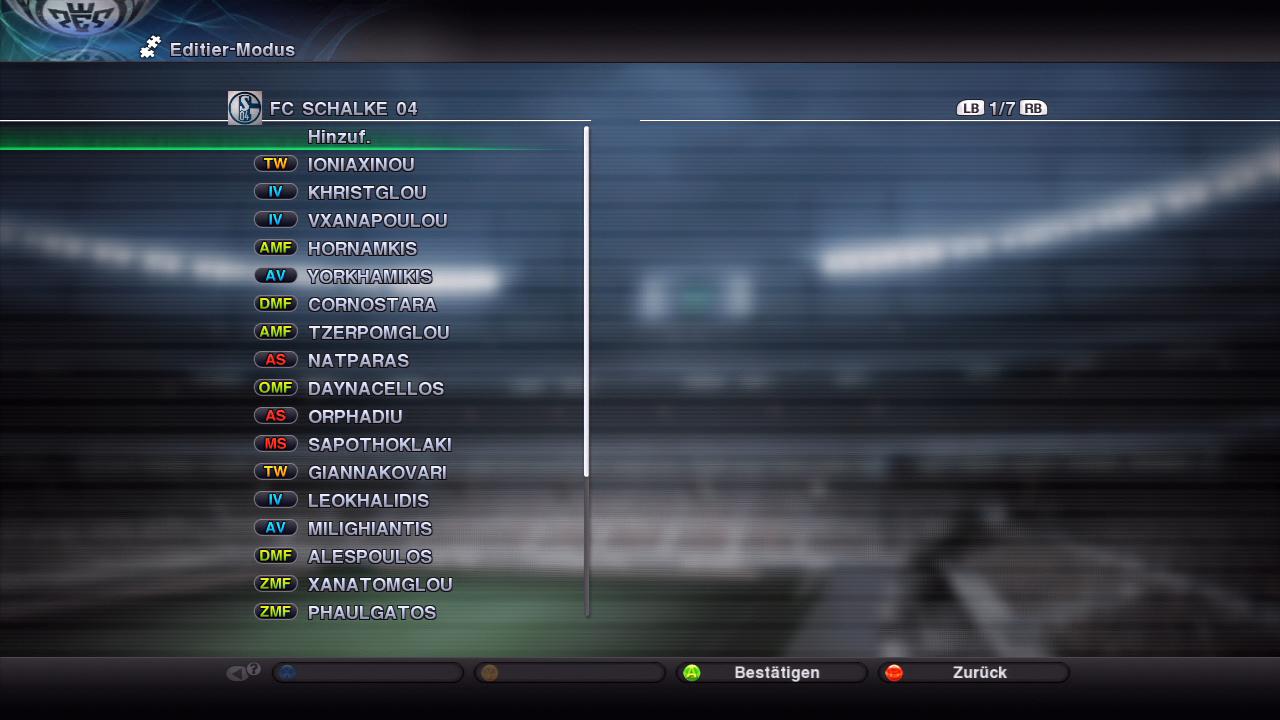 [01/10/2010] PES 2011 Editor - Spieler transferieren (2)