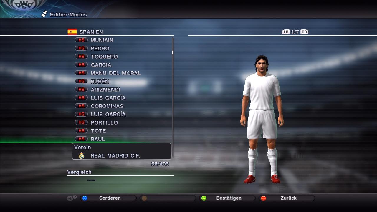 [01/10/2010] PES 2011 Editor - ... und holen Raul zum FC Schalke