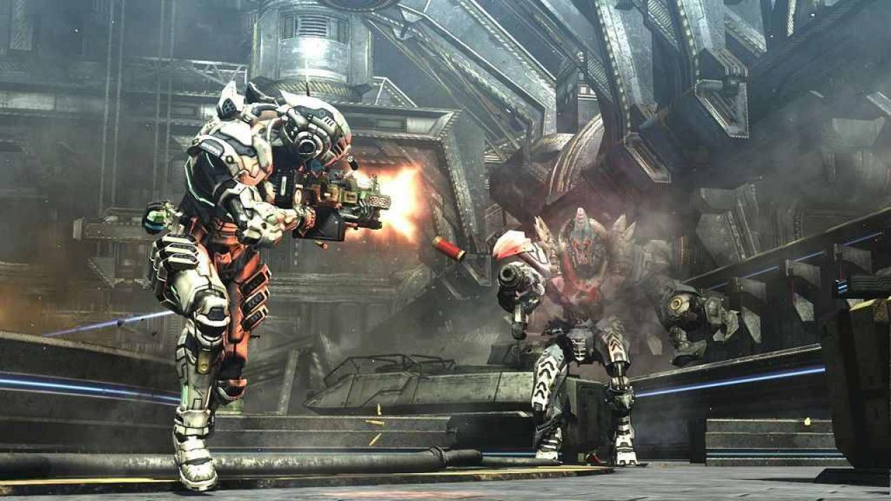 [23/10/2010] Sam Gideon - Vanquish - Ordentlich auf's Dach gibt es im Platinum-Spiel Vanquish. Held Sam Gideons Wumme steht in dem Weltraum-Abenteuer kaum still. 