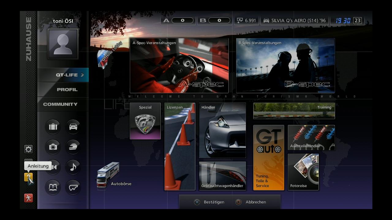 [24/11/2010] Videogameszone.de dröselt das verwirrende Menü von Gran Turismo 5 auf.