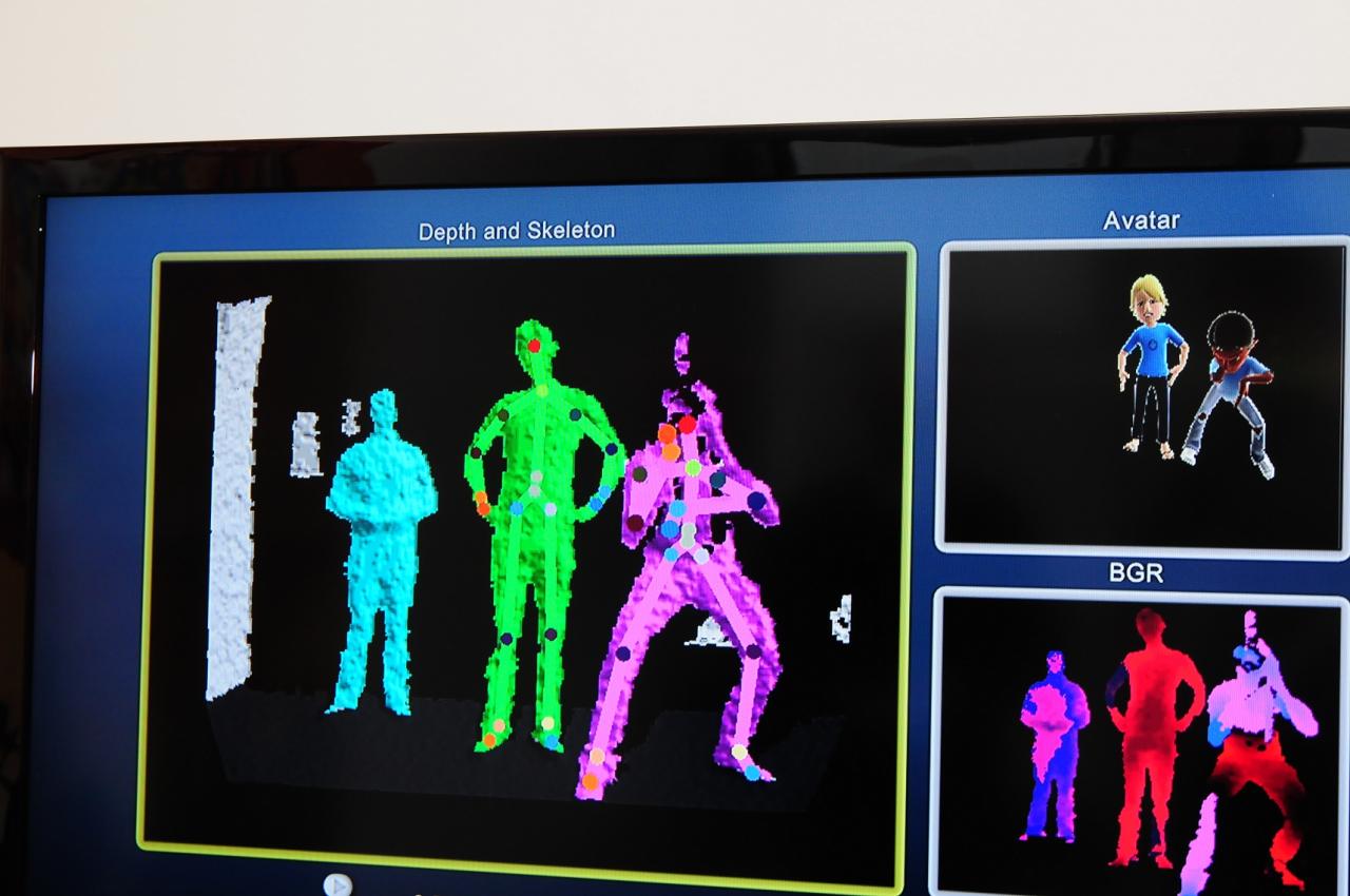 [04/11/2010] Kinect für Xbox 360 im Test - Die 3D-Kamera von Kinect erkennt den Spieler in einem 3D-Modell.