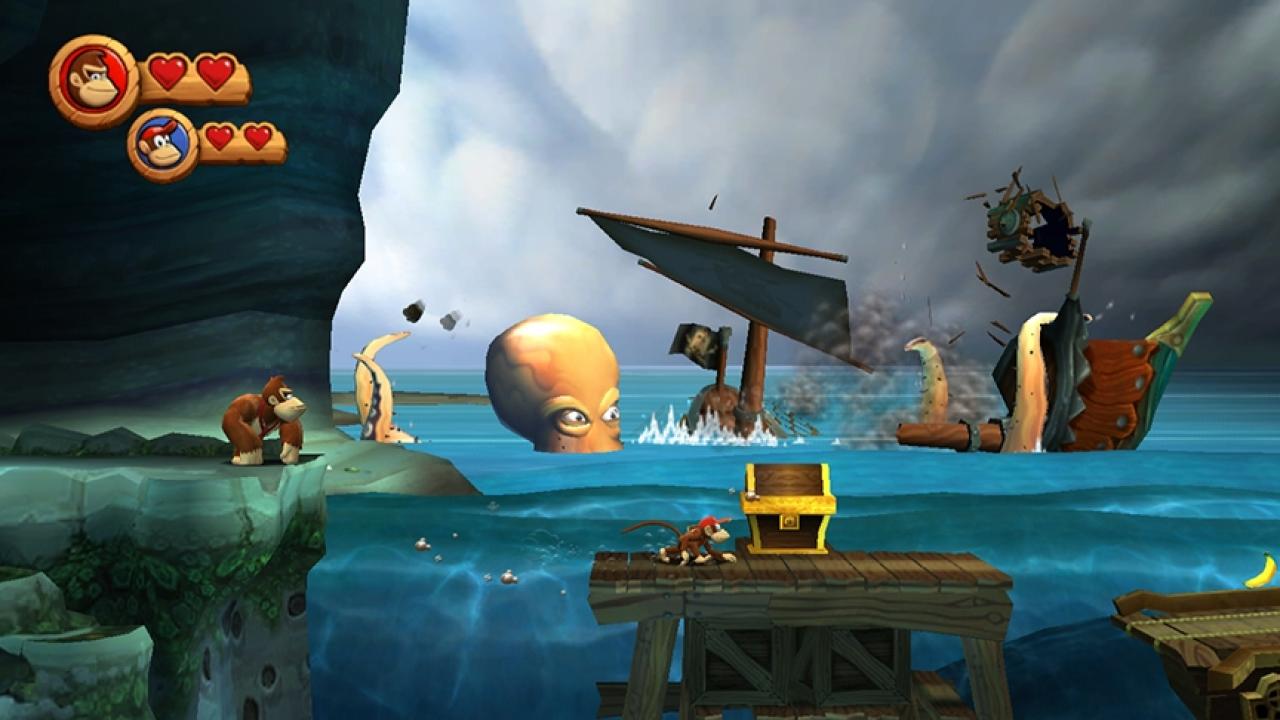 [22/11/2010] Donkey Kong - Ein Ableger würde insbesondere in Momenten, in denen Gegner auf den Bildschirm zufliegen, vom 3DS profitieren. Aber interaktive Vorder- und Hintergrund könnten wunderbar ins Gameplay eingebunden werden.