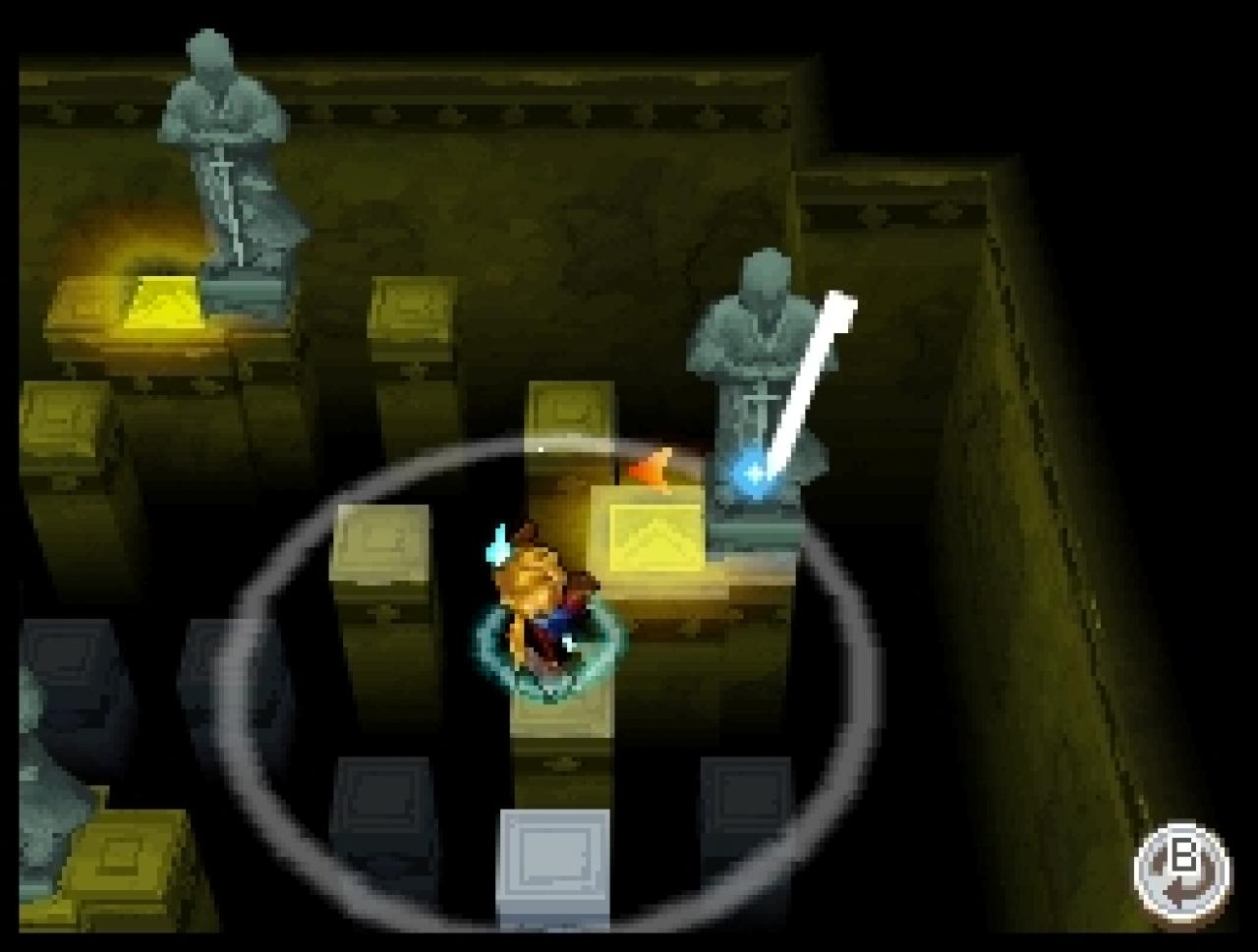 [09/12/2010] Klassisch: Solch simple Schieberätsel gilt es in Golden Sun des Öfteren zu bewältigen.
