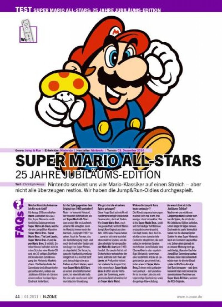 [10/12/2010] Im Test: Die Super-Mario-All-Stars-Jubiläumsedition!