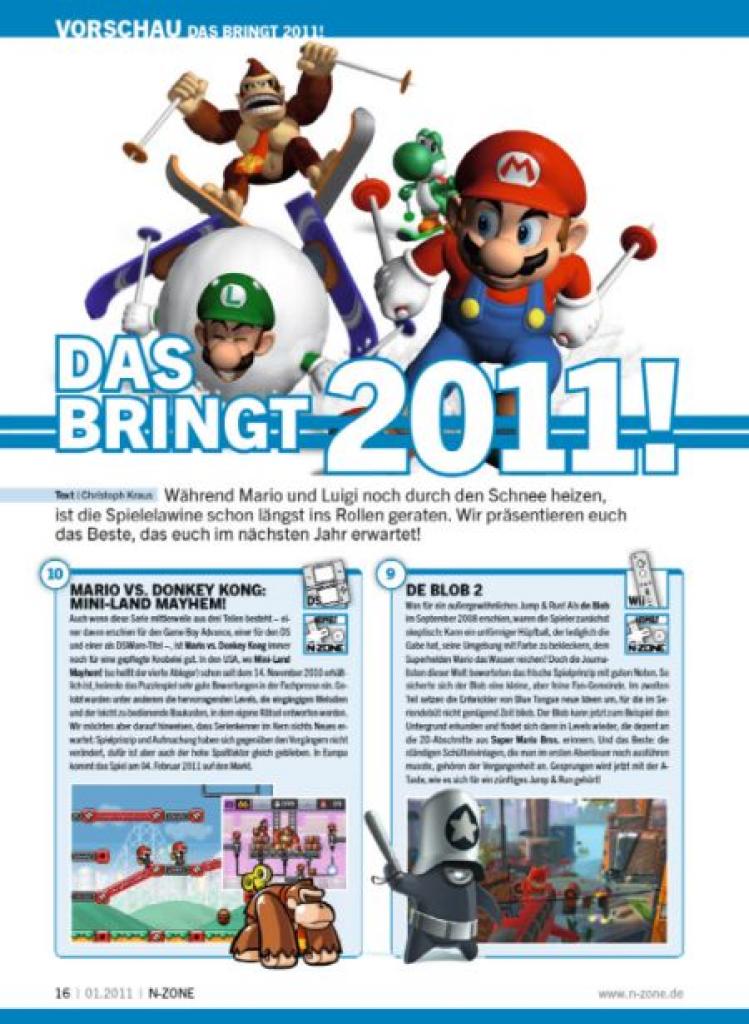 [10/12/2010] Zudem decken wir die Hits 2011 auf ...