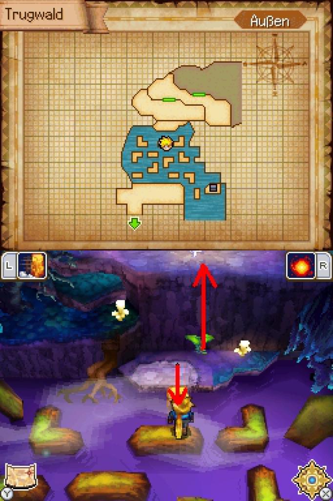 [15/12/2010] Golden Sun DS-Lösung: Diese Ranke wwächst durch den Einsatz von Psynergie und offenbart einen Weg.