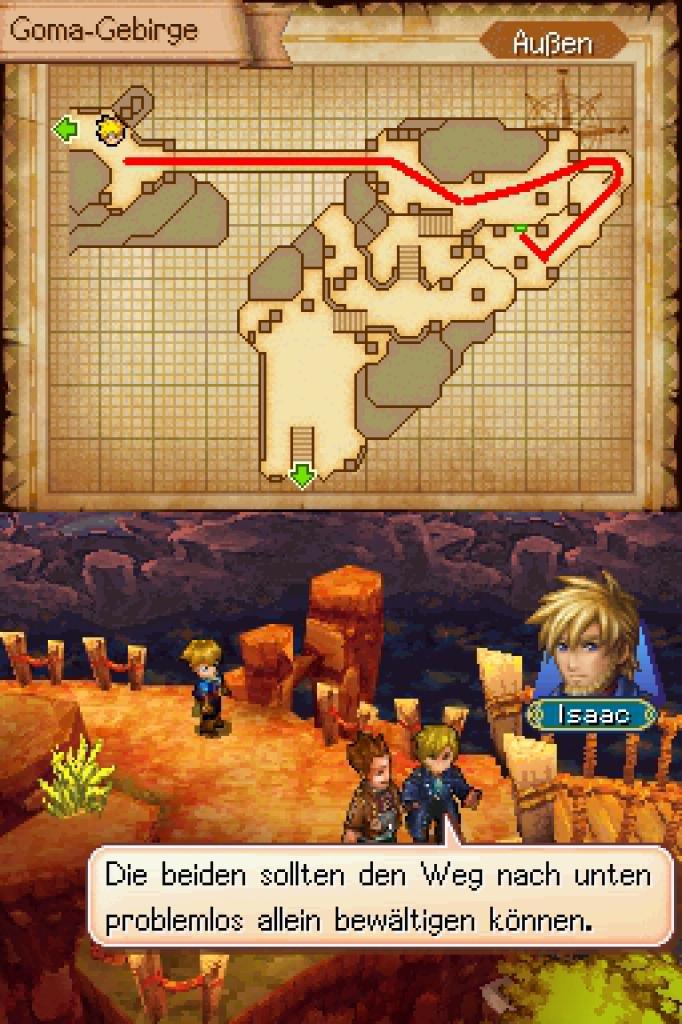 [15/12/2010] Golden Sun DS-Lösung: Der Weg zur Höhle im Goma Gebirge