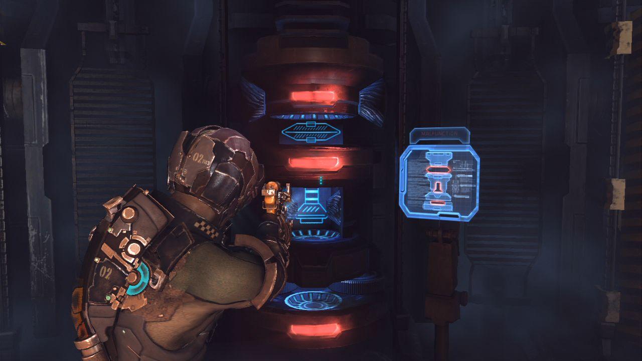 [14/01/2011] Dead Space 2 Lösung: Ihr müsst drei Bauteile für dieses Gerät finden, um die Tram in Gang zu setzen.